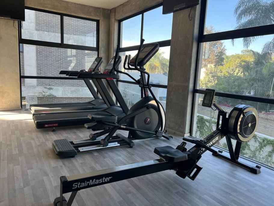 Apartamento Depa Boho Al Sur Pet Friendly Piscina Gym Sala De Cine Guadalajara Exterior foto